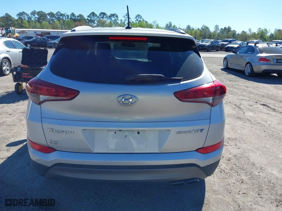 2016 Hyundai Tucson Sport with VIN KM8J33A25GU224084, listed as a IAAI auction lot 41827851 with 153,348 mi miles. Bid and sale history available at carsss.com. Image 16.
