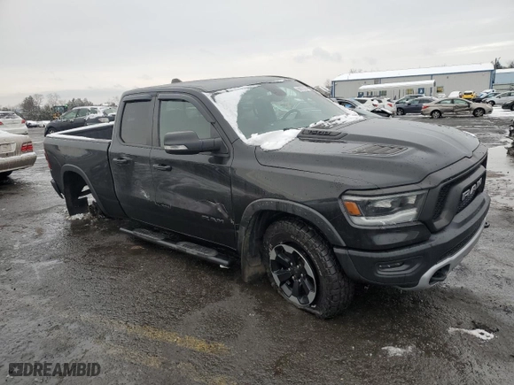 2019 Ram 1500 Rebel with VIN 1C6RRFEGXKN843237, listed as a Copart auction lot 86972454 with 63,346 mi miles and Salvage Title. Bid and sale history available at carsss.com. Image 4.