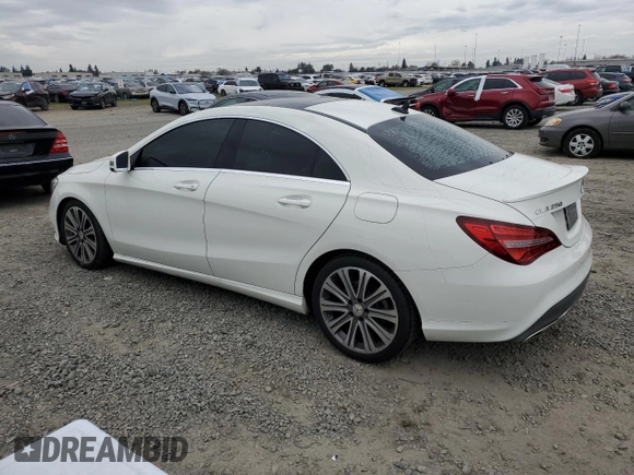 2018 Mercedes-Benz CLA 250 with VIN WDDSJ4EB1JN579906, listed as a Copart auction lot 48003845 with 93,765 mi miles and Salvage Title. Bid and sale history available at DreamBid. Image 2.