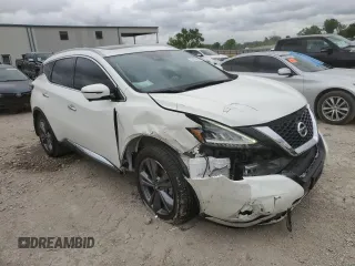 2020 Nissan Murano Platinum with VIN 5N1AZ2DS1LN162532, listed as a Copart auction lot 55274235 with 46,841 mi miles and Salvage title. Bid and sale history available at DreamBid. Image 4.