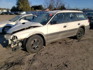 1998 Subaru Legacy Outback with VIN 4S3BG685XW7619339, listed as a Copart auction lot 46275995 with 180,329 mi miles and Salvage title. Bid and sale history available at DreamBid. Image 1.