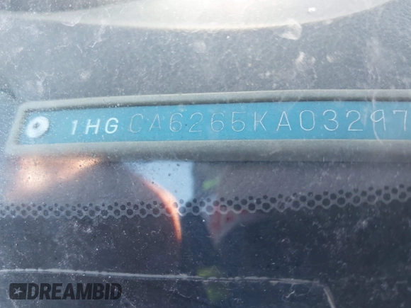 1989 Honda Accord z VIN 1HGCA6265KA032973, wystawiony jako IAAI lot #41823164 z przebiegiem 99 065 mil mil oraz . Historia ofert i sprzedaży dostępna na DreamBid. Obrazek 9.