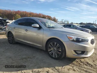 2015 Kia Cadenza Premium with VIN KNALN4D70F5174513, listed as a Copart auction lot 82004574 with 0 mi miles and Salvage Title. Bid and sale history available at carsss.com. Image 4.
