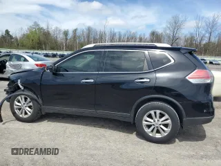 2015 Nissan Rogue SV with VIN KNMAT2MV1FP507924, listed as a Copart auction lot 55219075 with 129,108 mi miles and Salvage Title. Bid and sale history available at carsss.com. Image 2.