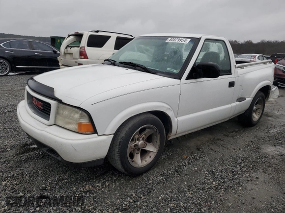 2001 GMC Sonoma SL with VIN 1GTCS145418119062, listed as a Copart auction lot 80579954 with 76,295 mi miles and Salvage Title. Bid and sale history available at carsss.com. Image 1.