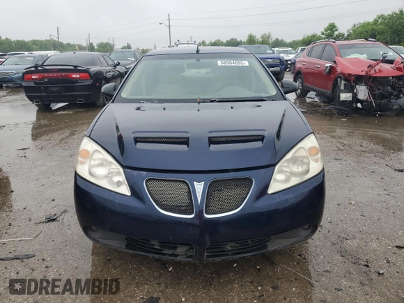 2008 Pontiac G6 GT with VIN 1G2ZH57N084154263, listed as a Copart auction lot 58504095 with 89,933 mi miles and Salvage title. Bid and sale history available at DreamBid. Image 5.