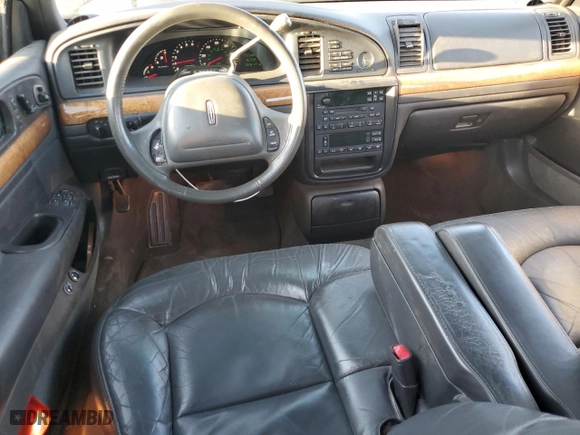 2001 Lincoln Continental with VIN 1LNHM97V71Y698831, listed as a Copart auction lot 45175105 with 97,671 mi miles and Salvage Title. Bid and sale history available at carsss.com. Image 8.