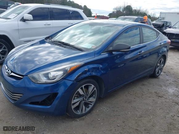 2014 Hyundai Elantra SE with VIN KMHDH4AE0EU057497, listed as a IAAI auction lot 41717476 with 115,030 mi miles. Bid and sale history available at carsss.com. Image 18.