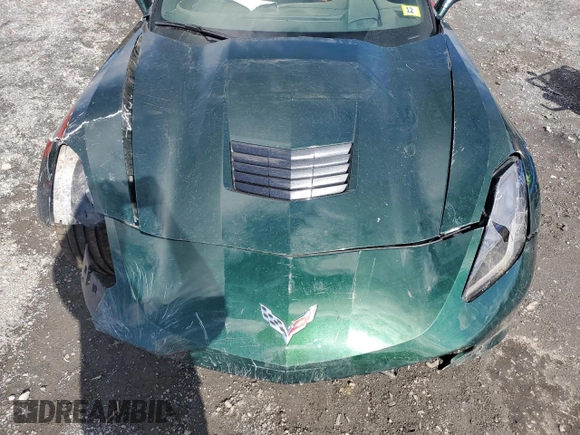 2014 Chevrolet Corvette 2LT with VIN 1G1YC2D7XE5127466, listed as a Copart auction lot 74580694 with 14,516 mi miles and Salvage Title. Bid and sale history available at carsss.com. Image 11.