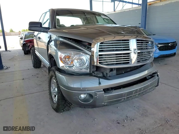 2007 Dodge Ram 2500 Laramie with VIN 1D7KS28AX7J585398, listed as a Copart auction lot 67407944 with 0 mi miles and Salvage Title. Bid and sale history available at carsss.com. Image 10.