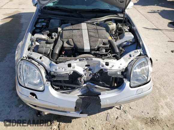 2003 Mercedes-Benz SLK 320 with VIN WDBKK65F83F276025, listed as a Copart auction lot 76887044 with 38,423 mi miles and Salvage title. Bid and sale history available at DreamBid. Image 13.