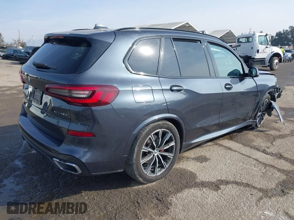 2021 BMW X5 xDrive45e with VIN 5UXTA6C00M9D24349, listed as a IAAI auction lot 41458445 with 43,116 mi miles. Bid and sale history available at carsss.com. Image 4.