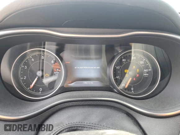 2020 Jeep Cherokee Limited z VIN 1C4PJLDB7LD657268, wystawiony jako Copart lot #50716265 z przebiegiem 14 672 mil mil oraz Szkoda całkowita • Salvage title. Historia ofert i sprzedaży dostępna na DreamBid. Obrazek 9.