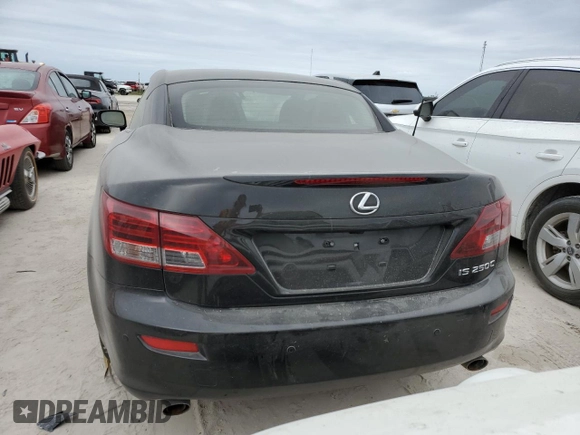 2013 Lexus IS 250 C with VIN JTHFF2C2XD2527943, listed as a Copart auction lot 75036214 with Not provided miles and Salvage title. Bid and sale history available at DreamBid. Image 6.