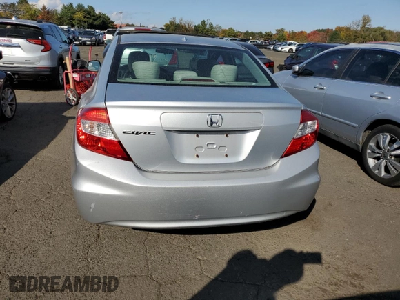 2012 Honda Civic EX with VIN 2HGFB2F88CH547273, listed as a Copart auction lot 75129954 with 206,681 mi miles and Clean Title. Bid and sale history available at DreamBid. Image 6.