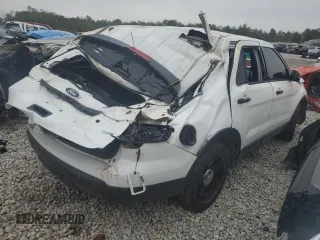 2015 Ford Utility Police Interceptor with VIN 1FM5K8AR4FGA04396, listed as a Copart auction lot 79493384 with 0 mi miles and Salvage Title. Bid and sale history available at carsss.com. Image 3.