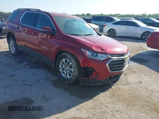 2020 Chevrolet Traverse LT Cloth z VIN 1GNERGKW9LJ309932, wystawiony jako IAAI lot #42022930 z przebiegiem 113 753 mil mil oraz . Historia ofert i sprzedaży dostępna na DreamBid. Obrazek 1.