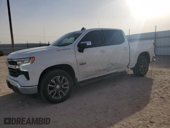2024 Chevrolet Silverado 1500 LT with VIN 2GCPACED6R1207650, listed as a Copart auction lot 52549795 with 25,834 mi miles and Salvage Title. Bid and sale history available at DreamBid. Image 1.