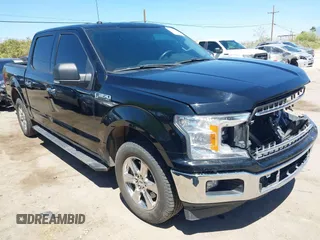 2018 Ford F-150 XL with VIN 1FTEW1C50JKF28600, listed as a IAAI auction lot 42081191 with 105,636 mi miles and . Bid and sale history available at DreamBid. Image 1.