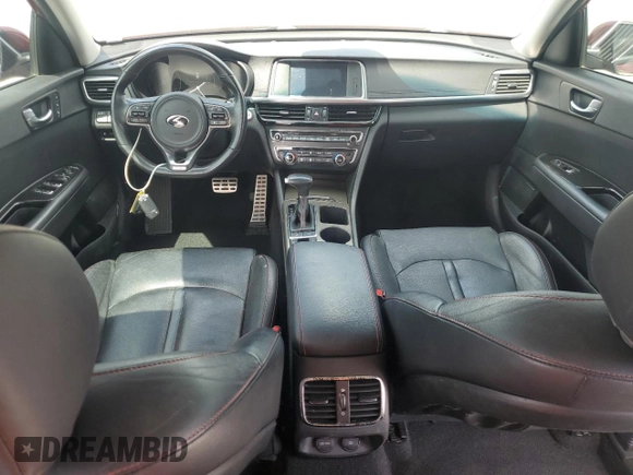2016 Kia Optima SX Turbo with VIN 5XXGW4L27GG095764, listed as a Copart auction lot 54824235 with 87,231 mi miles and Salvage title. Bid and sale history available at DreamBid. Image 8.