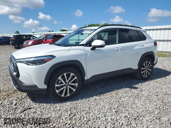 2023 Toyota Corolla Cross XLE with VIN 7MUDAAAG5PV068355, listed as a Copart auction lot 58121795 with 25,667 mi miles and Salvage title. Bid and sale history available at DreamBid. Image 1.