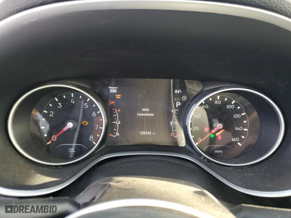2018 Jeep Compass Latitude with VIN 3C4NJDBB2JT361260, listed as a Copart auction lot 49444725 with 126,445 mi miles and Salvage Title. Bid and sale history available at carsss.com. Image 9.