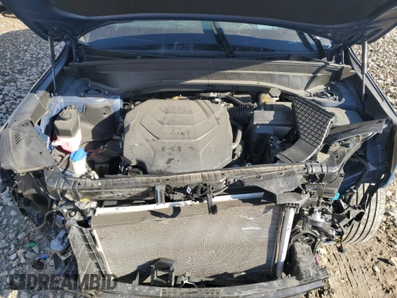 2023 Kia Telluride SX Prestige X-Line with VIN 5XYP5DGC9PG341456, listed as a Copart auction lot 43687805 with 16,921 mi miles and Salvage title. Bid and sale history available at DreamBid. Image 12.