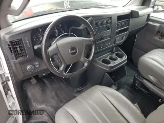 2023 GMC Savana Cargo Van with VIN 1GTW7AFP3P1109993, listed as a Copart auction lot 80681264 with 48,041 mi miles and Salvage Title. Bid and sale history available at carsss.com. Image 8.