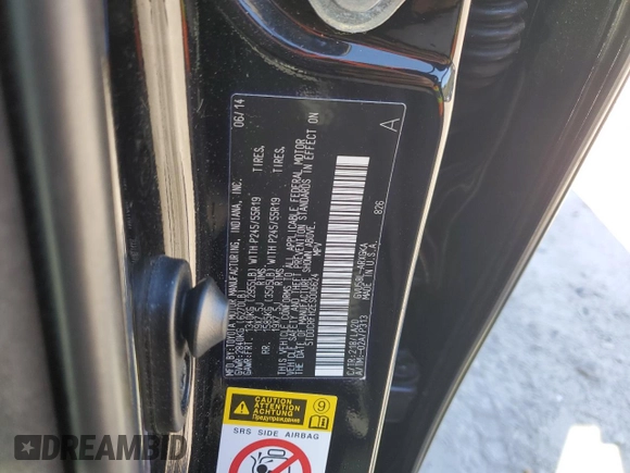 2014 Toyota Highlander Limited with VIN 5TDDCRFH2ES006624, listed as a Copart auction lot 49738285 with 126,881 mi miles and Clean title. Bid and sale history available at DreamBid. Image 14.
