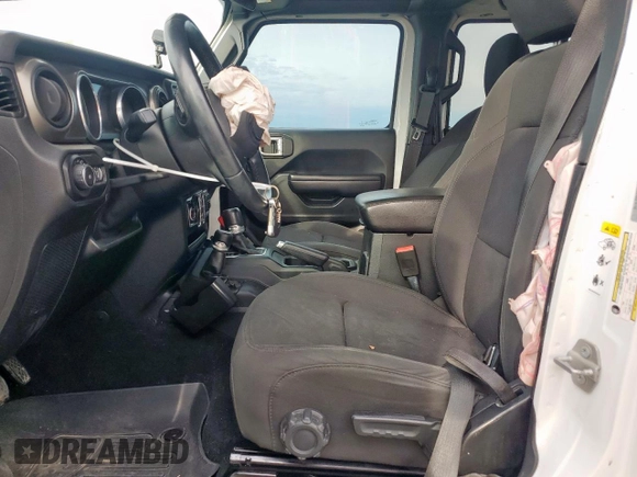 2018 Jeep Wrangler Unlimited Sport with VIN 1C4HJXDG5JW116017, listed as a Copart auction lot 60175975 with 56,055 mi miles and Salvage title. Bid and sale history available at DreamBid. Image 7.