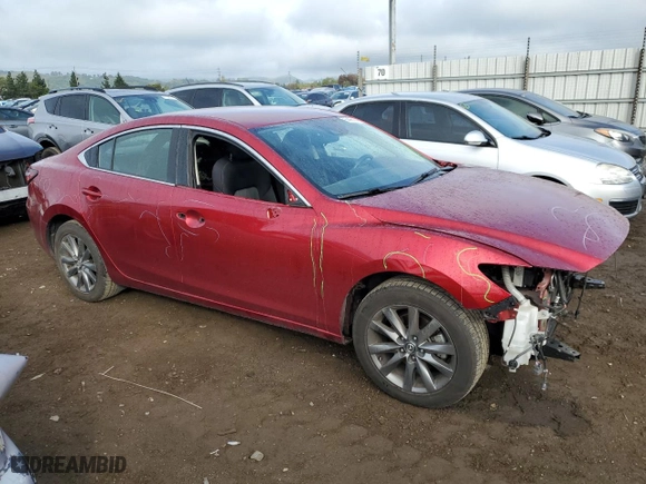 2018 Mazda Mazda6 Sport with VIN JM1GL1UMXJ1328465, listed as a Copart auction lot 50980945 with 73,324 mi miles and Salvage Title. Bid and sale history available at carsss.com. Image 4.
