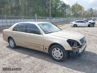 2001 Lexus LS 430 with VIN JTHBN30F010037145, listed as a IAAI auction lot 41924252 with 135,578 mi miles. Bid and sale history available at carsss.com. Image 1.
