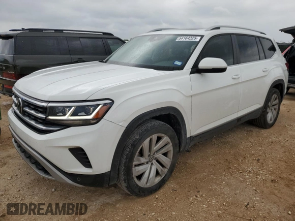 2021 Volkswagen Atlas SEL with VIN 1V2BP2CA5MC545411, listed as a Copart auction lot 54164325 with 93,875 mi miles and Salvage title. Bid and sale history available at DreamBid. Image 1.