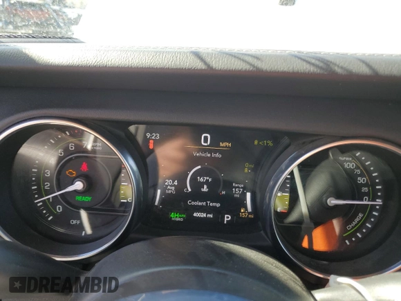 2023 Jeep Wrangler Sahara with VIN 1C4JJXP67PW630321, listed as a Copart auction lot 54579155 with 40,024 mi miles and Clean Title. Bid and sale history available at DreamBid. Image 9.