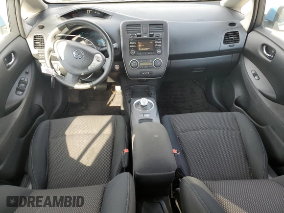 2015 Nissan LEAF SV with VIN 1N4AZ0CP9FC331627, listed as a Copart auction lot 49978385 with 35,196 mi miles and Salvage Title. Bid and sale history available at carsss.com. Image 8.