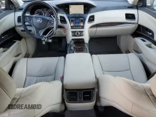 2015 Acura RLX Tech Pkg with VIN JH4KC1F5XFC001297, listed as a Copart auction lot 41814825 with 102,801 mi miles and Salvage Title. Bid and sale history available at carsss.com. Image 8.
