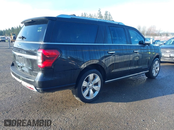 2023 Ford Expedition Max Platinum with VIN 1FMJK1M82PEA46362, listed as a IAAI auction lot 41862368 with 20,446 mi miles and . Bid and sale history available at DreamBid. Image 4.