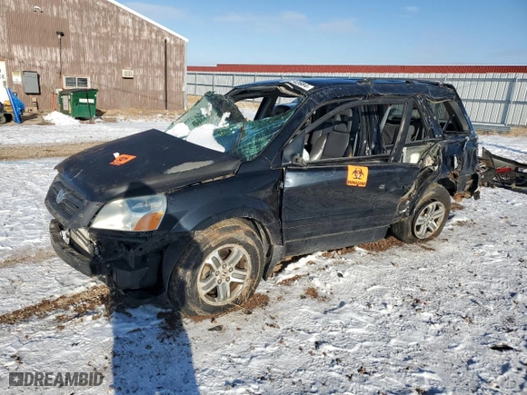 2003 Honda Pilot EX with VIN 2HKYF18663H522901, listed as a Copart auction lot 51012405 with 0 mi miles and Clean Title. Bid and sale history available at carsss.com. Image 1.