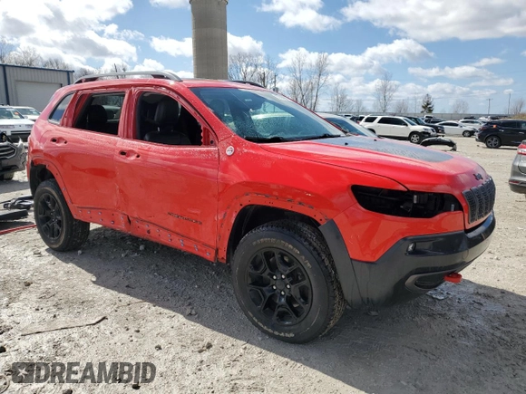 2019 Jeep Cherokee Trailhawk Elite with VIN 1C4PJMBX3KD103406, listed as a Copart auction lot 50162595 with 58,259 mi miles and Clean Title. Bid and sale history available at carsss.com. Image 4.