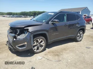 2018 Jeep Compass Limited with VIN 3C4NJDCB9JT143430, listed as a Copart auction lot 60709655 with 87,539 mi miles and Salvage title. Bid and sale history available at DreamBid. Image 1.