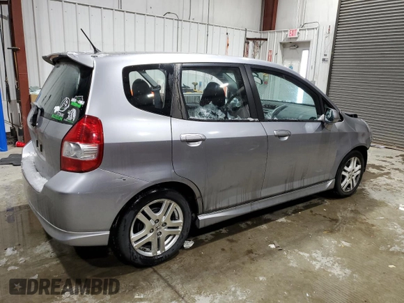 2008 Honda Fit Sport with VIN JHMGD38648S001759, listed as a Copart auction lot 86493744 with 0 mi miles and Clean Title. Bid and sale history available at carsss.com. Image 3.
