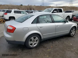 2002 Audi A4 3.0L with VIN WAULT68E72A183852, listed as a Copart auction lot 86543184 with 121,507 mi miles and Salvage Title. Bid and sale history available at carsss.com. Image 3.