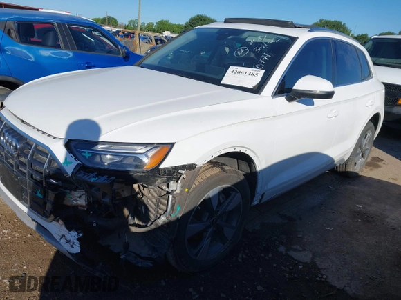 2022 Audi Q5 Premium Plus z VIN WA1BBAFY0N2078094, wystawiony jako IAAI lot #42061485 z przebiegiem 23 152 mil mil oraz . Historia ofert i sprzedaży dostępna na DreamBid. Obrazek 19.
