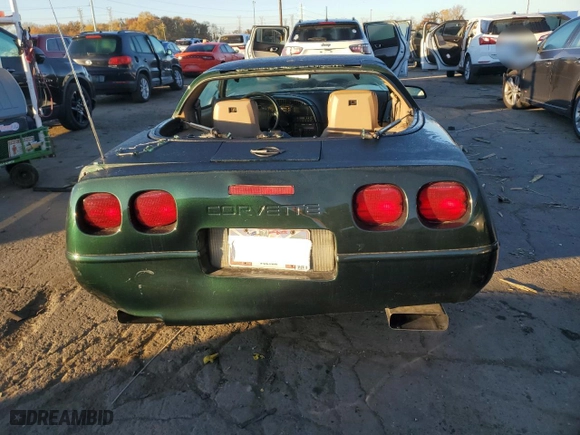 1993 Chevrolet Corvette with VIN 1G1YY23P4P5103671, listed as a Copart auction lot 76969634 with 0 mi miles and Salvage Title. Bid and sale history available at carsss.com. Image 6.