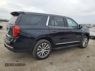 2023 GMC Yukon SLT with VIN 1GKS2BKDXPR508789, listed as a Copart auction lot 81133374 with 6,560 mi miles and Salvage Title. Bid and sale history available at carsss.com. Image 3.