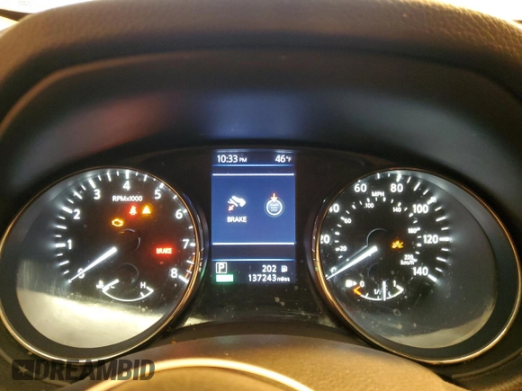 2018 Nissan Rogue S with VIN KNMAT2MT4JP587856, listed as a Copart auction lot 43722375 with 137,243 mi miles and Salvage Title. Bid and sale history available at carsss.com. Image 9.