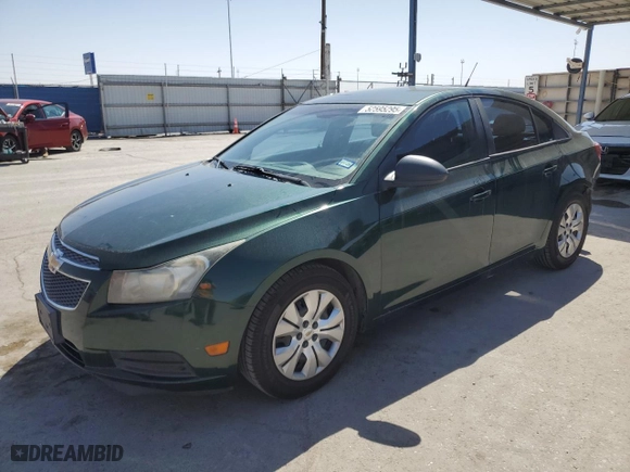 2014 Chevrolet Cruze LS with VIN 1G1PA5SH8E7132278, listed as a Copart auction lot 52595295 with 144,571 mi miles and Salvage Title. Bid and sale history available at carsss.com. Image 1.