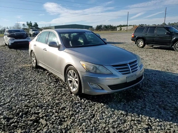 2013 Hyundai Genesis 3.8L with VIN KMHGC4DDXDU209606, listed as a Copart auction lot 46144955 with 138,195 mi miles and Salvage Title. Bid and sale history available at carsss.com. Image 13.