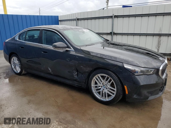 2024 BMW 5 Series 530i with VIN WBA43FJ09RCS37864, listed as a Copart auction lot 63592334 with 372 mi miles and Clean Title. Bid and sale history available at carsss.com. Image 4.