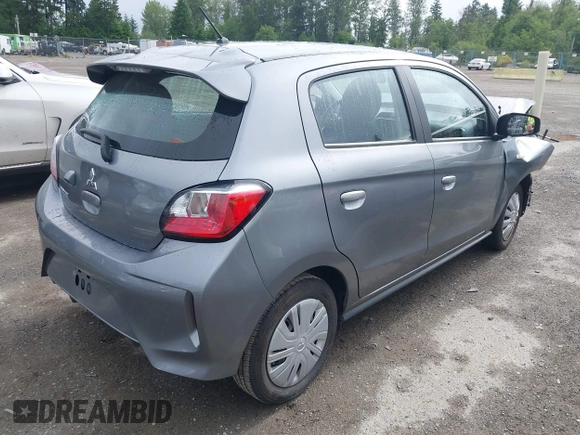 2021 Mitsubishi Mirage ES z VIN ML32AUHJ5MH014447, wystawiony jako IAAI lot #42429043 z przebiegiem 54 147 mil mil oraz . Historia ofert i sprzedaży dostępna na DreamBid. Obrazek 4.